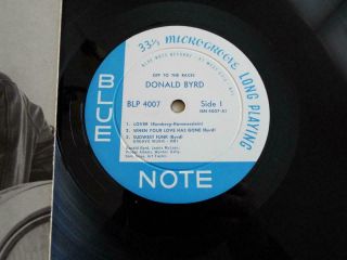 LP Donald Byrd Off to the Races BLUE NOTE BLP 4007 DG RVG West 63rd St Ear NM/EX 2