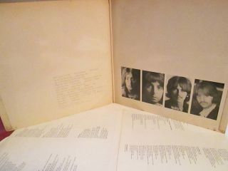 THE BEATLES WHITE ALBUM 1968 U.  K.  MONO LOW 0064305 TOP LOADER W/NO EMI VG, 3