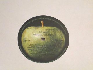 THE BEATLES WHITE ALBUM 1968 U.  K.  MONO LOW 0064305 TOP LOADER W/NO EMI VG, 5