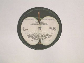 THE BEATLES WHITE ALBUM 1968 U.  K.  MONO LOW 0064305 TOP LOADER W/NO EMI VG, 6