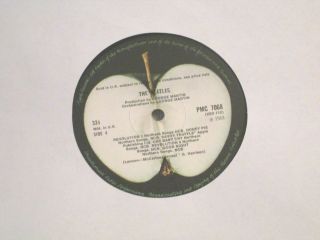 THE BEATLES WHITE ALBUM 1968 U.  K.  MONO LOW 0064305 TOP LOADER W/NO EMI VG, 7