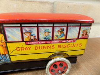 Gray Dunn Midland Bus Figural Advertising Toy Tin c1920s 3