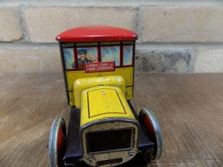 Gray Dunn Midland Bus Figural Advertising Toy Tin c1920s 5