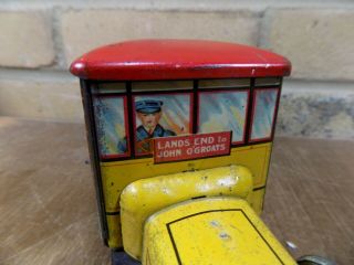 Gray Dunn Midland Bus Figural Advertising Toy Tin c1920s 6