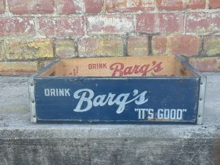 Vintage Drink Barqs Its Good Wood Soda Crate Advertising Root Beer Portsmouth Oh