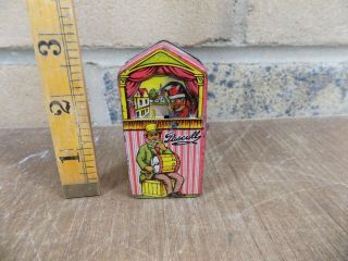 Pascall Punch & Judy Mechanical Miniature Sample Toffee Tin C1910