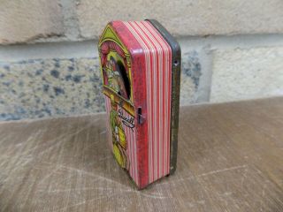 Pascall Punch & Judy Mechanical Miniature Sample Toffee Tin c1910 3