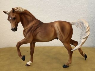 Artist’s Resin “fajer” Traditional Arabian Stallion Horse By Sheri Rhodes