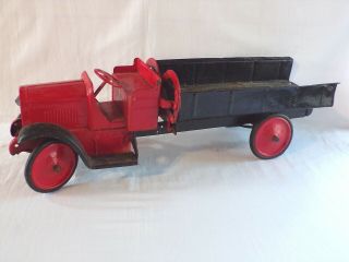 Vintage Early Pressed Steel Toy Dump Truck Keystone Buddy L