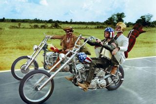 Easy Rider Fonda Hopper Nicholson On Harley Motorcycle Poster Print Color 24x36