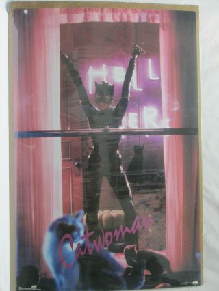 Vintage Catwoman 1992 Movie Poster Dc Comics 13084