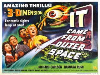 1953 It Came From Outer Space 3 - D Vintage Movie Poster Print Style D 18x24 9 Mil