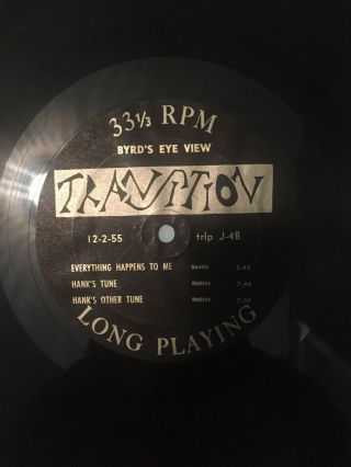 Donald Byrd - Byrd ' s Eye View LP - Transition - TRLP J - 4 Mono VG, 3