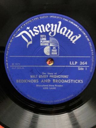 Walt Disney - Bedknobs And Broomsticks 7” Vinyl Record & 24 Page Book LLP - 364 2
