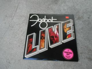 Foghat - Live - Lp - Vinyl - Promo - Die Cut Cover - Bearsville 6971 - 1977 - Nm