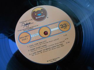 FOGHAT - LIVE - LP - VINYL - PROMO - DIE CUT COVER - BEARSVILLE 6971 - 1977 - NM 3