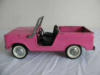 Vintage 1960s Nylint Pink Sportsman Ford Bronco Truck Vg