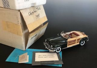 Franklin 1948 Chrysler Town And Country Convertible 1:24 W Orig Box