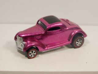 Classic 36 Ford Coupe Hot Wheels Redline Restoration Pink