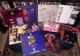 1980 ' s Vinyl Rock Pop LPs U2 Joan Jett Adam Ant Duran Duran K - Tel Go - Go ' s Devo 2