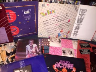 1980 ' s Vinyl Rock Pop LPs U2 Joan Jett Adam Ant Duran Duran K - Tel Go - Go ' s Devo 4