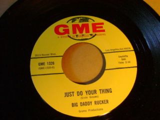 Mint/m - Orig Press Funk Northern Soul 45 Big Daddy Rucker Just Do Your Thing/bad