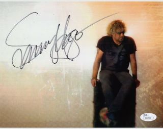 Sammy Hagar Hand Signed 8x10 Color Photo Van Halen The Red Rocker Jsa