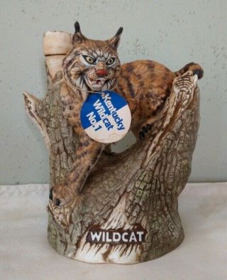 Kentucky Wildcat No 1 Decanter 1978 Wilbro Old Bardstown Ceramic Empty No Booze
