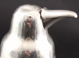 Antique 1930s Art Deco Napier Silverplate Penguin Cocktail Shaker Pitcher,  NR 5