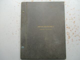 Pennsylvania Water And Power Company 1922 Book Of Station Rules,  Holtwood Pa