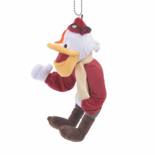 Disney Store Japan Keychain with Plush Doll launchpad mcquack Duck Tales F/S 2