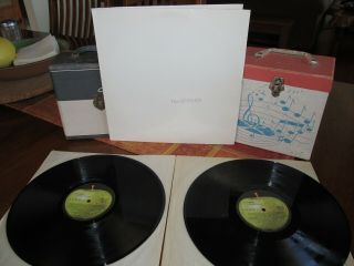 Beatles White Album Vinyl Lp Set Swbo - 101 Apple 1969 Release Beauty