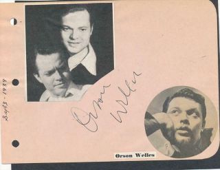 Orson Welles - Fountain Pen Ink Signature