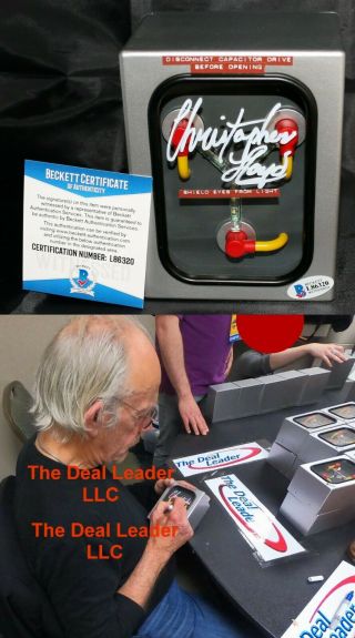 Christopher Lloyd Back To The Future Doc Autographed Flux Capacitor Prop Bas Psa