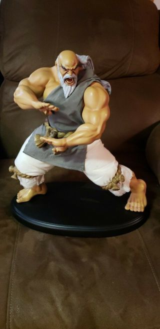 Pop Culture Shock Street Fighter Gouken Strong Fist Edition Statue Pre Owned