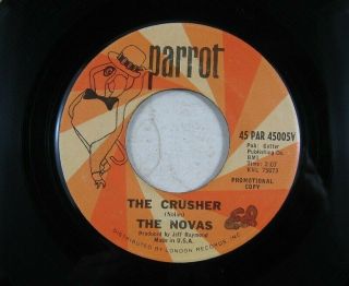 Vintage 45 Record Parrot The Novas Take 7 The Crusher Doo Wop