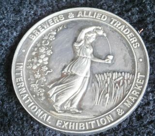 Brewers & Allied Traders International Exhibition Sterling Silver Medallion 1936