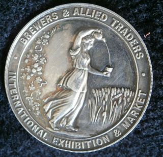 Brewers & Allied Traders International Exhibition Sterling Silver Medallion 1936 2