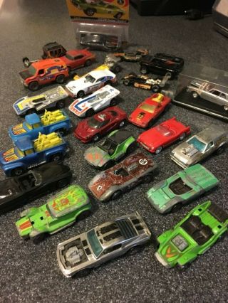 25 Hot Wheels,  Red Lines,  Real Riders,  Mustang,  Ferrari,  Firebird,  Some Very Rare