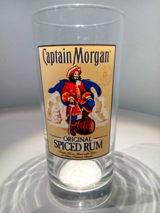 Captain Morgan Spiced Rum Drinking Glass Tumbler Advertising