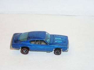 1968 Hot Wheels Redline Custom Barracuda Blue Hk Classic Yr1 All Intact Sc