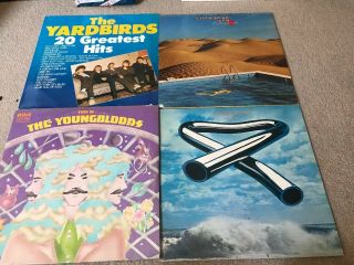 4 X Vinyl Albums The Yardbirds Wishbone Ash The Youngblood’s Tubular Bells