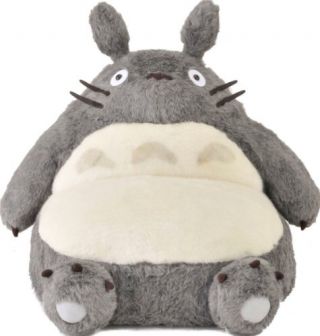 Ghibli My Neighbor Totoro Plush Single Sofa Big Stuffed Couch 511z Japan F/s