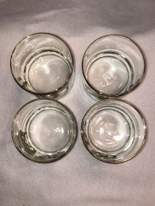 Set of 4 Mid - Century Modern COUROC Dancing Frogs Lowball Rocks Glass 8 oz 5