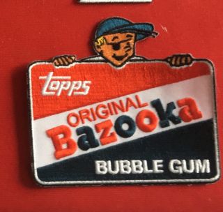 Topps Bazooka Bubble Gum Advertizing Patch 3 - 1/2 X 4 2444