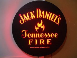 Jack Daniels Tennessee Fire Led Bar Sign Man Cave Garage Whiskey
