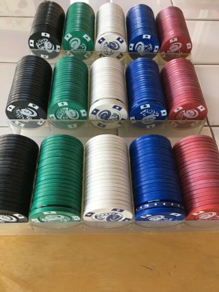 300 Poker Chips - 5 Colors - Heavy Chips 1 5 10 25 50