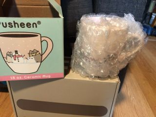 Pusheen the Cat Winter 2017 Subscription Box 18 ounce Ceramic Mug EXCLUSIVE 4