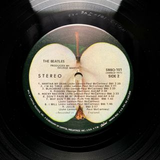 The Beatles White Album 1968 True 1st US Press Apple All Label Errors Shrink NM 8