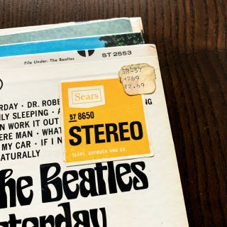 The Beatles Yesterday and Today 1966 1st US Capitol Stereo Press Factory 8